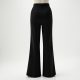 Slit-Hem Flare Formal Trousers