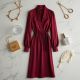 Women's Wrap Style Midi Dress