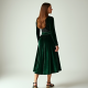 Women's Velvet Midi Skirt