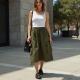 Pocket Detail Cargo Style Skirt