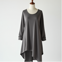 Women's Asymmetric Hem Tunic Top