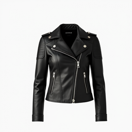 Women's Faux Leather Biker Jacket
