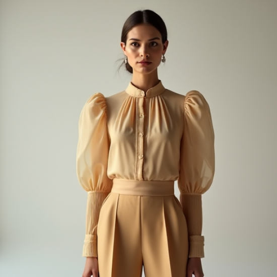 Women's Statement Sleeve Blouse