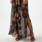 Women's Floral Print Maxi Skirt