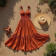 Smocked Bodice Flowy Maxi Dress
