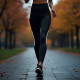 Side-Stripe Athletic Running Leggings