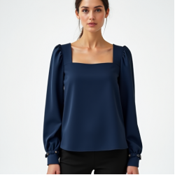 Women's Elegant Square Neck Top