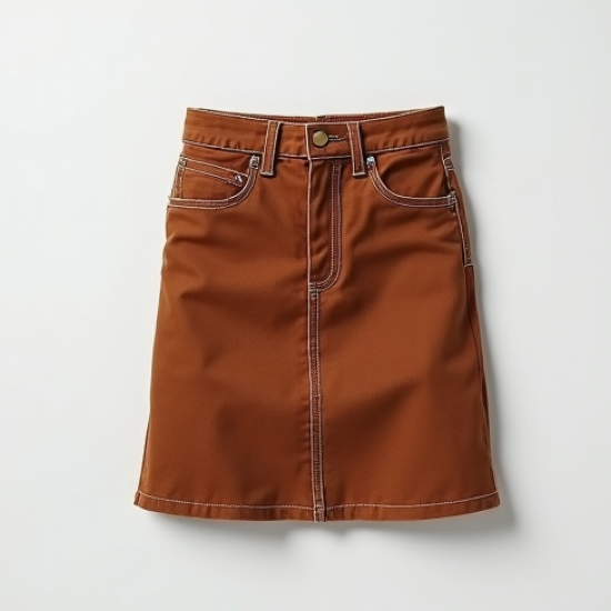 Women's Chestnut Denim Mini Skirt