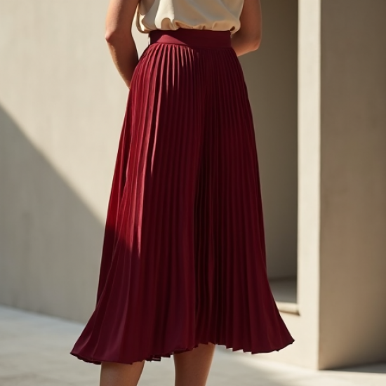 A-Line Midi Skirt