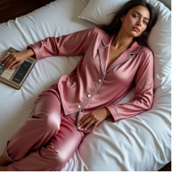Women's Satin Pajama Set