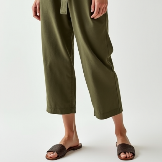 Women's Belted Waist Jumpsuit