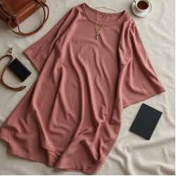 Batwing Sleeve Loose Fit Tunic