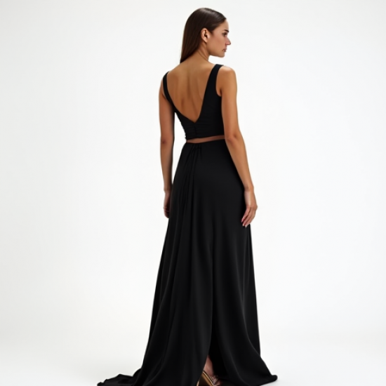 Women's Side-Slit Dramatic Skirt