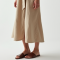 Women's Linen Blend Midi Dress