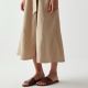 Women's Linen Blend Midi Dress