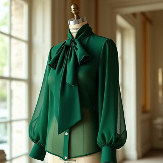 Women's Maximalist Bow Blouse