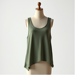 Asymmetric Hemline Modal Tank Top