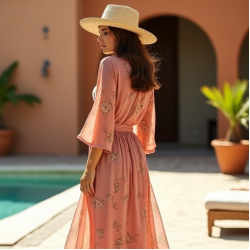 Floral Print Longline Kimono Cardigan