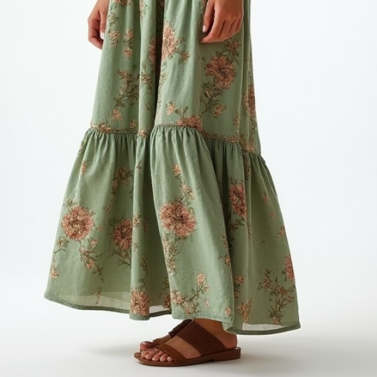 Women's Tiered Maxi Skirt