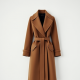 Women's Dramatic Lapel Wool Coat