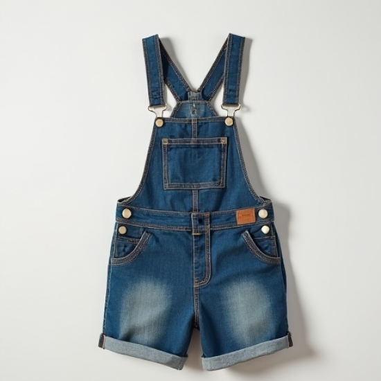 Women's Denim Short Overalls