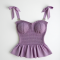 Women's Smocked Bustier Top