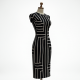 Geometric Print Modern Pencil Dress