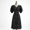 Women's Bold Dot Puff-Sleeve Dress