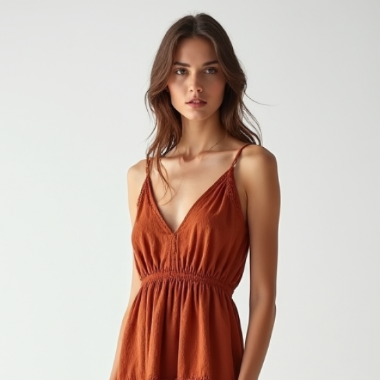 Women's Textured Fringe Tiered Dress