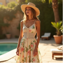 Ruffled Tiered Bohemian Maxi Dress