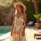 Ruffled Tiered Bohemian Maxi Dress