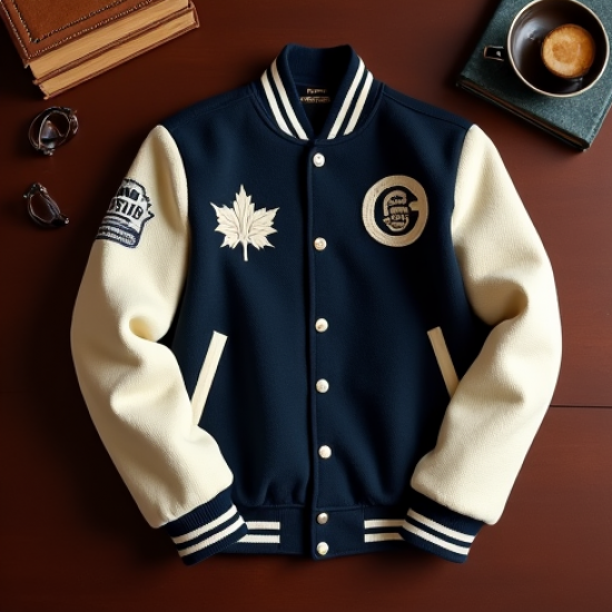 Women's Varsity-Inspired Bomber Jacket