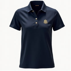Women's Monogram Patch Polo Shirt