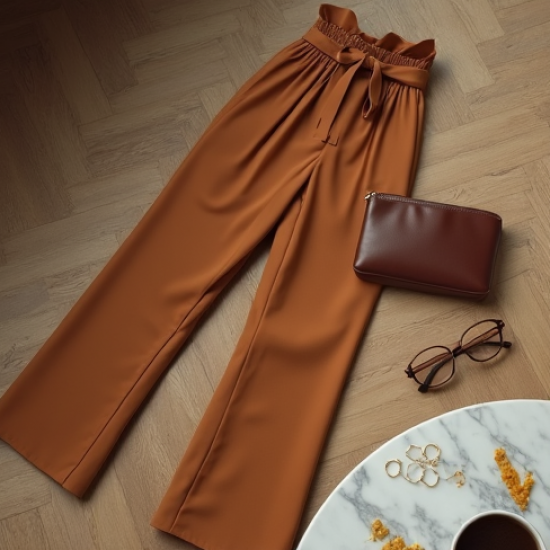 Women's Paperbag Waist Pants