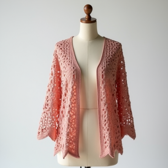 Crochet Hollow-Out Spring Cardigan