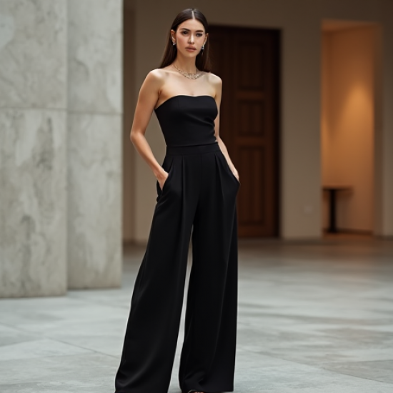 Women's Strapless Jumpsuit