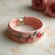 Embroidered Floral Pattern Silk Wristband