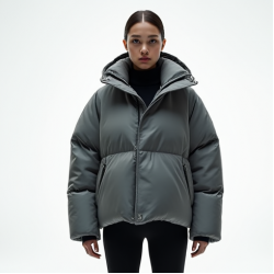 Women's Bold Shoulder Puffer Jacket