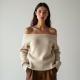 Women's Off-Shoulder Knit Top