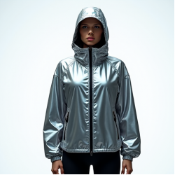 Women's High-Shine Windbreaker