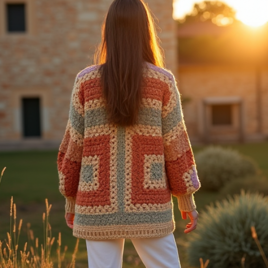 Crochet Knit Cardigan