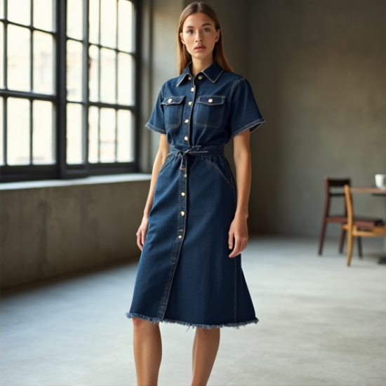 Denim Shirt Dress