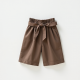 Women's Taupe High-Waist Shorts