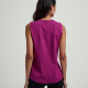 Women's Fuchsia Layered Bib Top