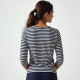 Nautical Stripe Boatneck Jersey Top