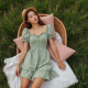 Floral Smocked Waist Mini Dress