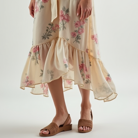 Women's Floral Midi Dress