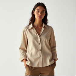 Women's Button-Down Linen Shirt