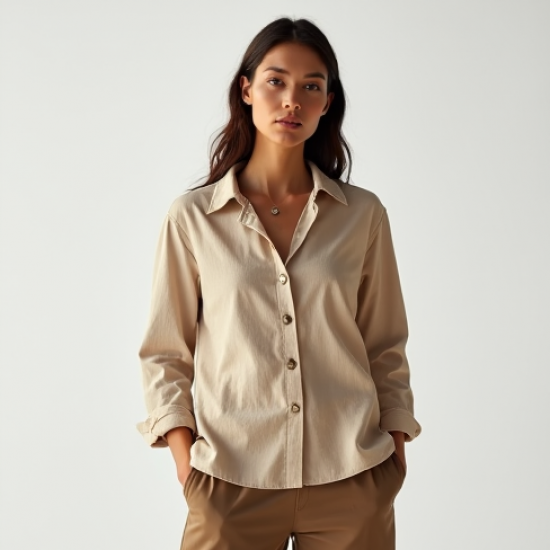 Women's Button-Down Linen Shirt
