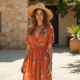 Boho Flowy Maxi Dress